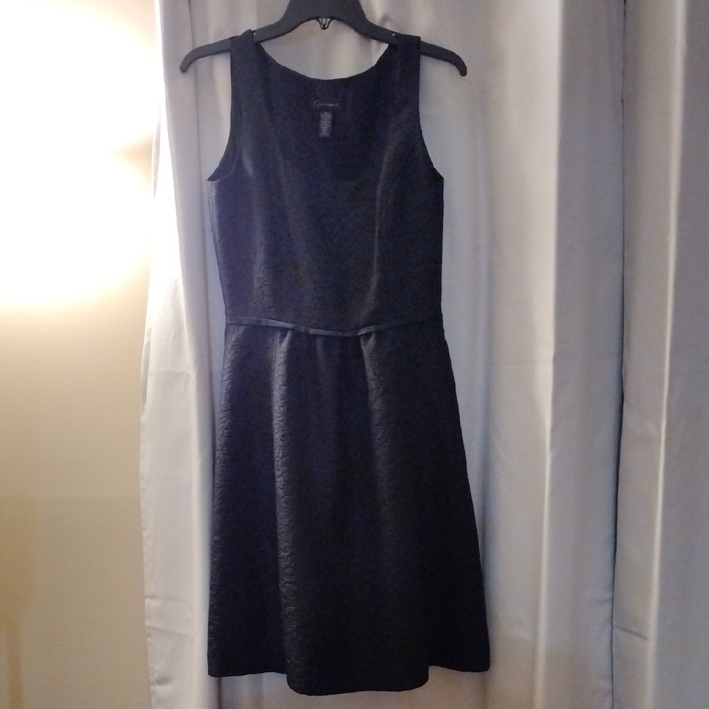 Black A Line Cocktail Dress With Pockets And Bolero